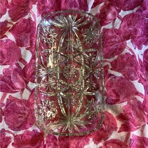 Vintage 60s Early American Prescut (EAPC) Glass Serving Tray